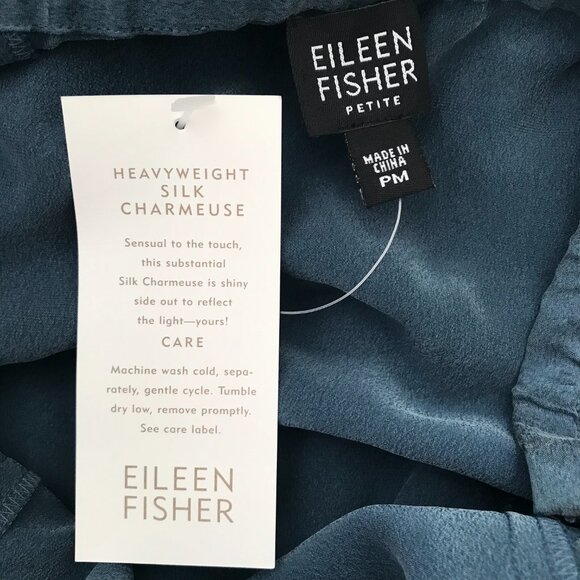 Eileen Fisher | Blue Silk Midi Skirt - Picture 6 of 11